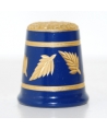 Navy-blue with golden leaves