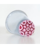 Lavender glass millefiori thimble - star
