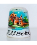 Malbork ręcznie malowany