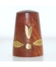 Wooden with golden flower