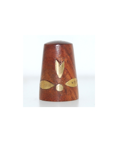 Wooden with golden flower