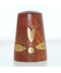 Wooden with golden flower