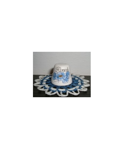 Blue flowers from Herend