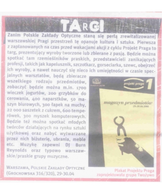 Projekt Praga - pierwsza odsłona