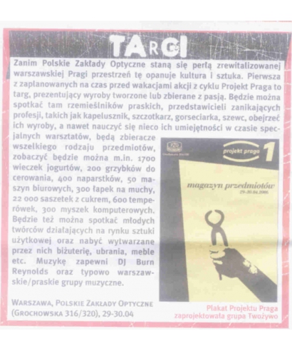 Projekt Praga - pierwsza odsłona